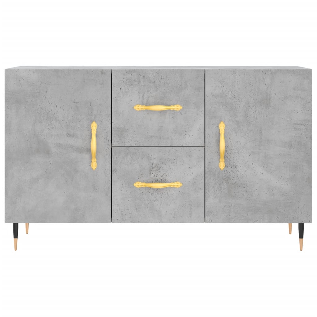 Buffet gris béton 100x36x60 cm bois d'ingénierie - XIOS