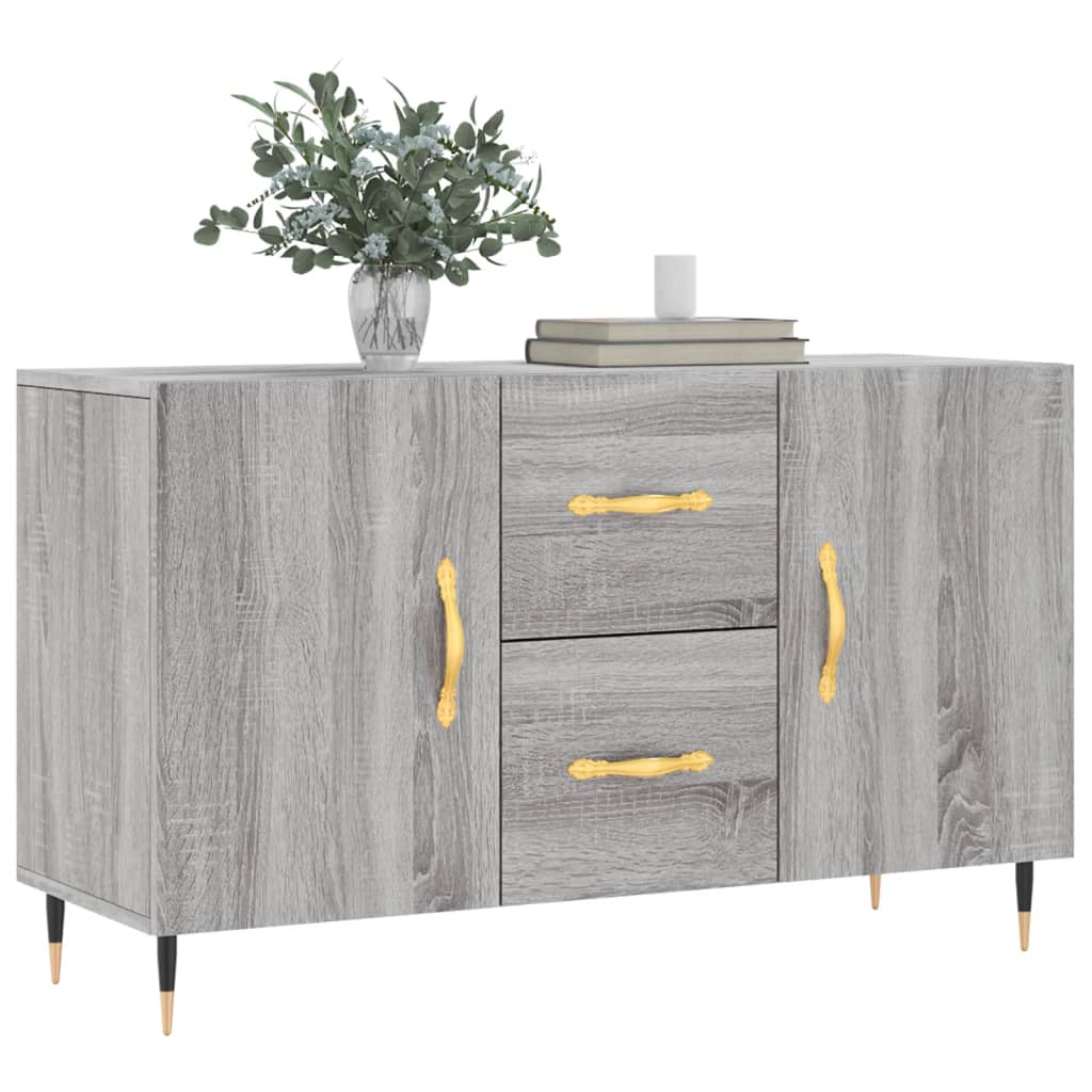 Buffet sonoma gris 100x36x60 cm bois d'ingénierie - XIOS