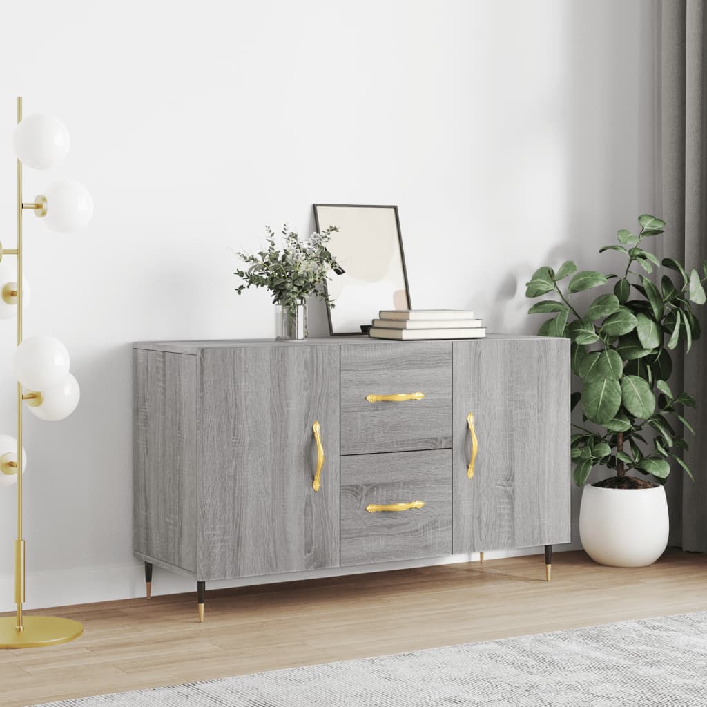 Buffet sonoma gris 100x36x60 cm bois d'ingénierie - XIOS