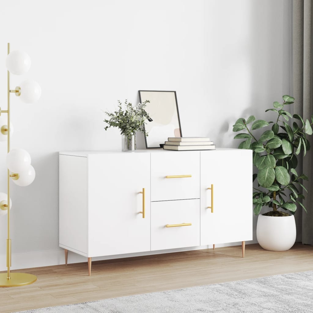 Buffet blanc 100x36x60 cm bois d'ingénierie - XIOS
