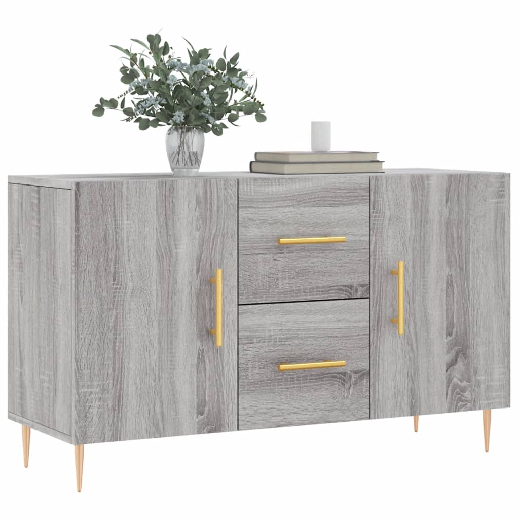 Buffet sonoma gris 100x36x60 cm bois d'ingénierie - XIOS