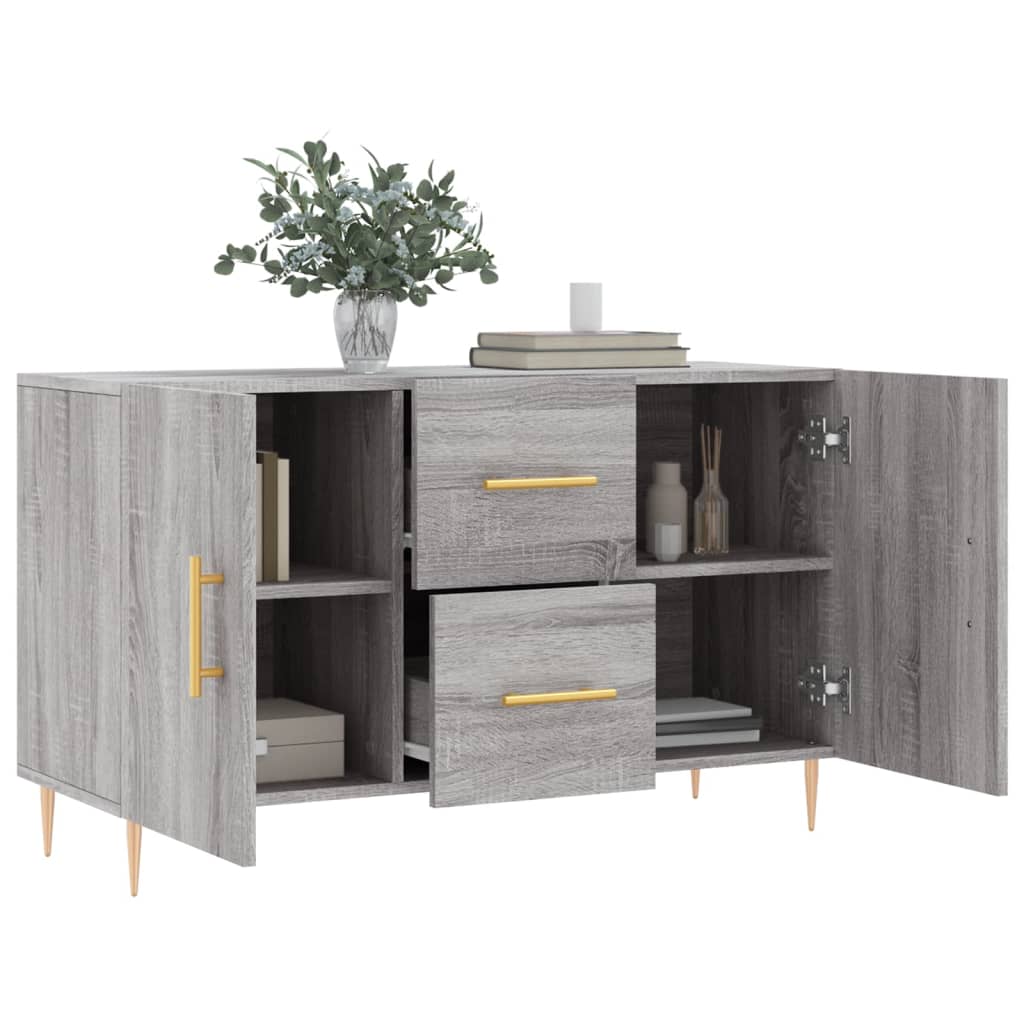 Buffet sonoma gris 100x36x60 cm bois d'ingénierie - XIOS