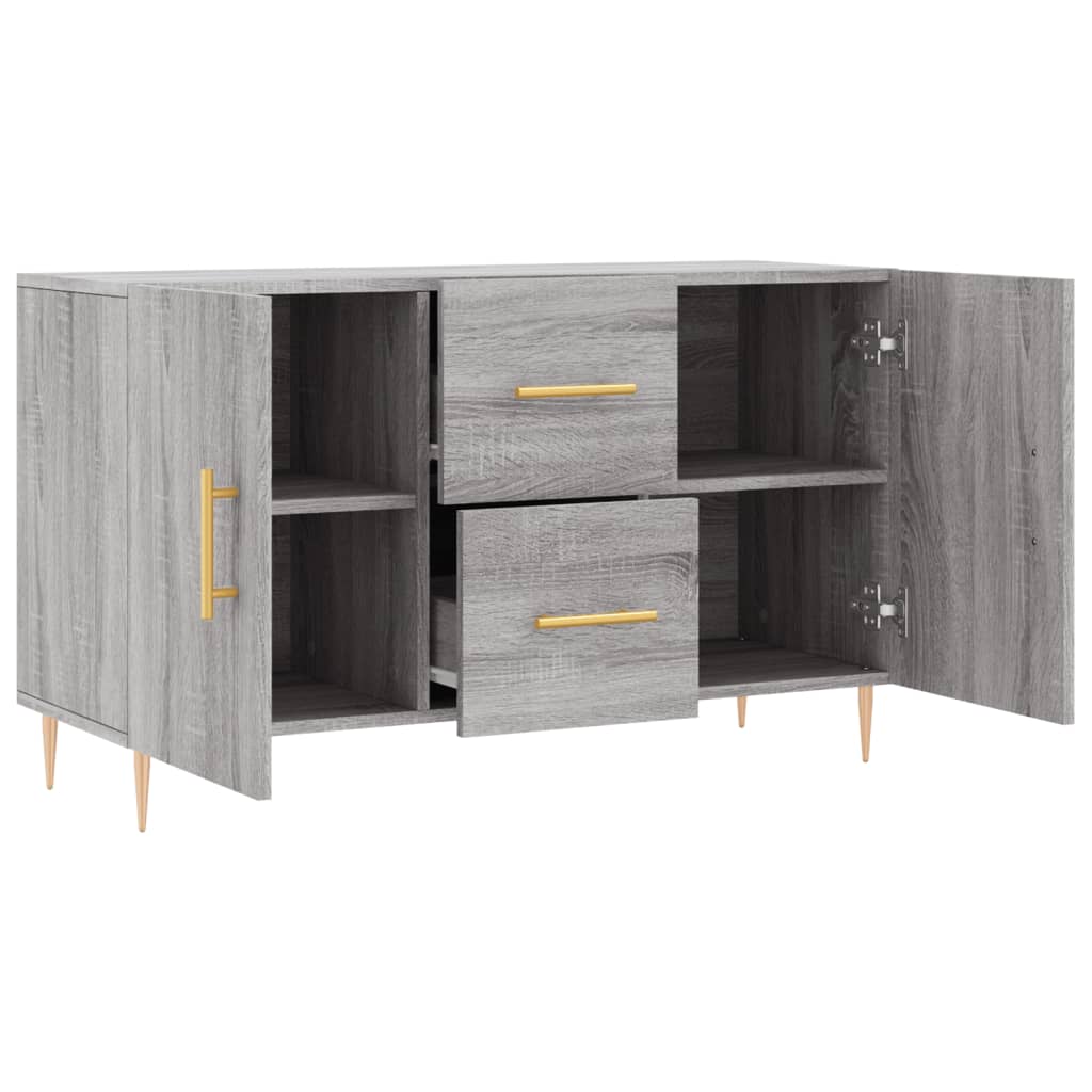 Buffet sonoma gris 100x36x60 cm bois d'ingénierie - XIOS
