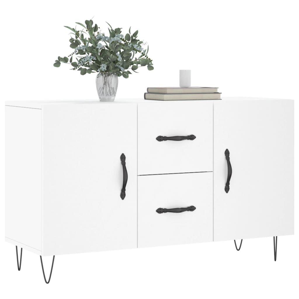 Buffet blanc 100x36x60 cm bois d'ingénierie - XIOS
