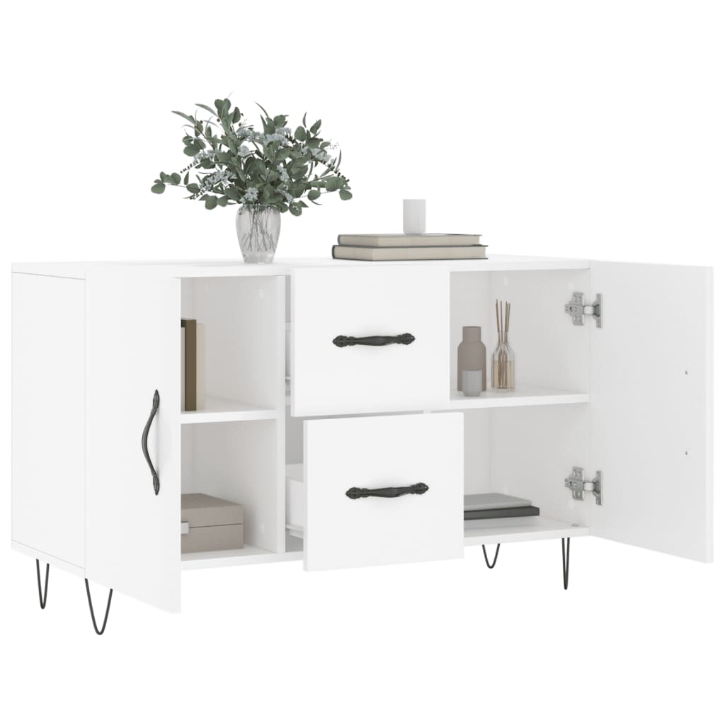 Buffet blanc 100x36x60 cm bois d'ingénierie - XIOS