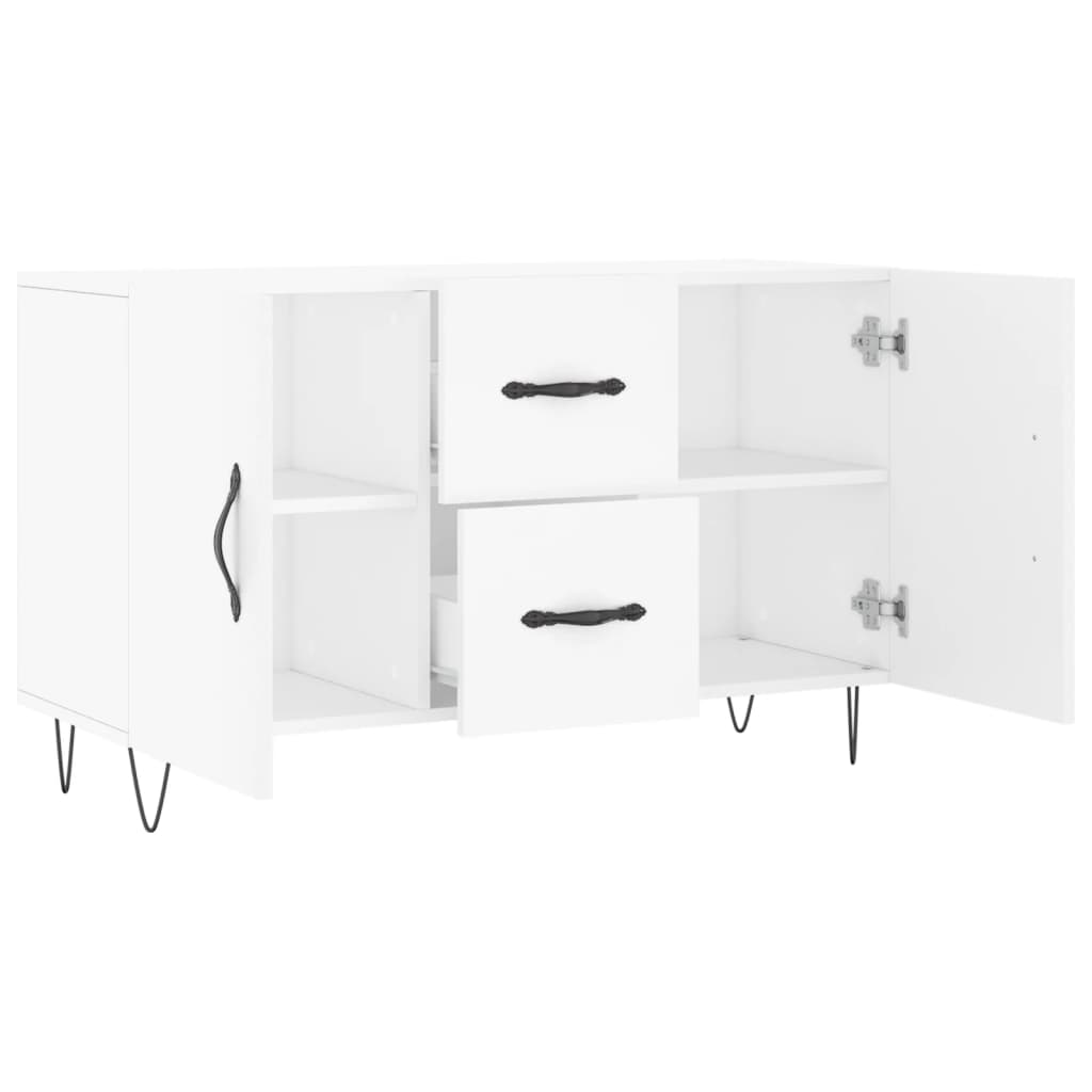 Buffet blanc 100x36x60 cm bois d'ingénierie - XIOS