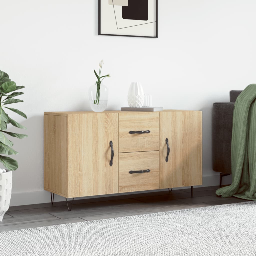Buffet chêne sonoma 100x36x60 cm bois d'ingénierie - XIOS