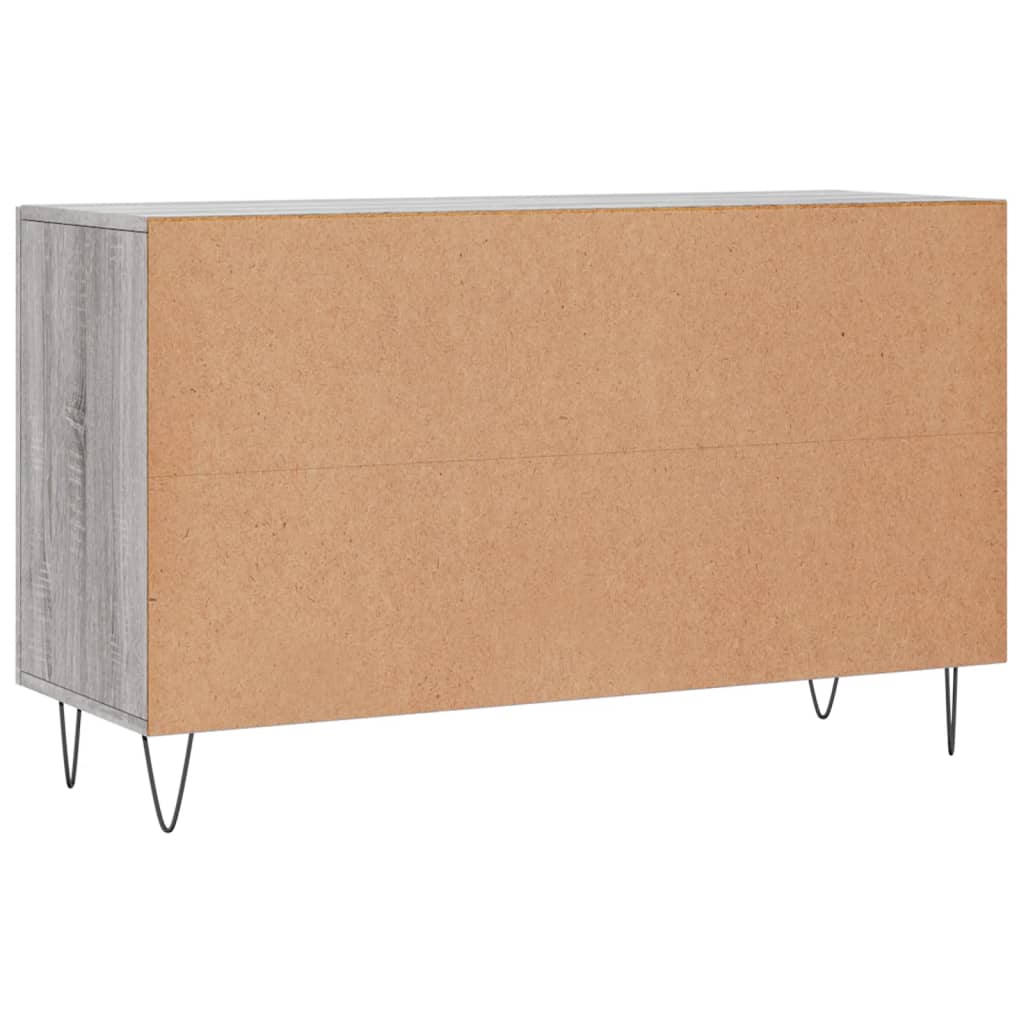 Buffet sonoma gris 100x36x60 cm bois d'ingénierie - XIOS