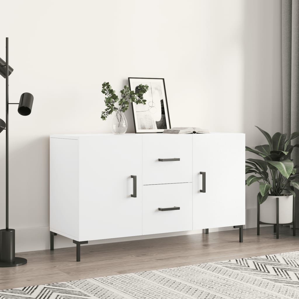 Buffet blanc 100x36x60 cm bois d'ingénierie - XIOS