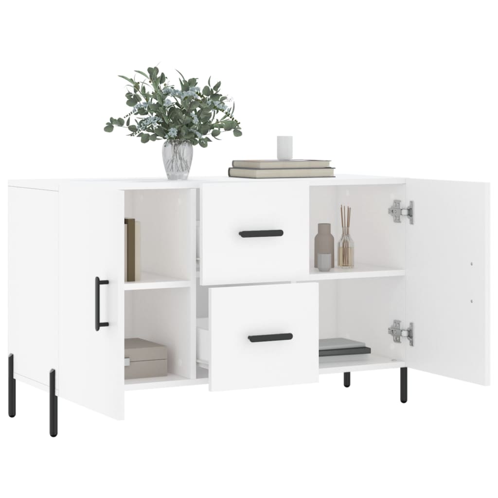 Buffet blanc 100x36x60 cm bois d'ingénierie - XIOS