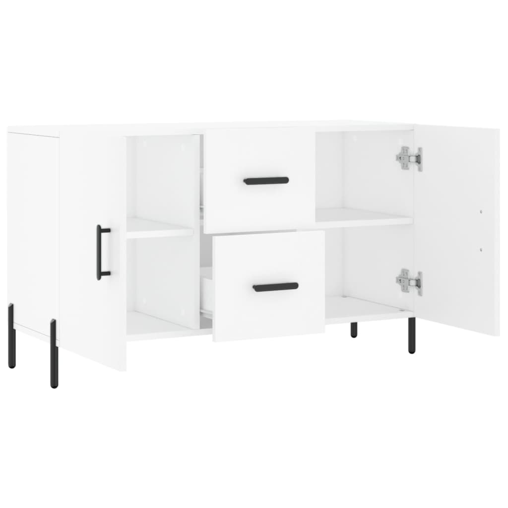Buffet blanc 100x36x60 cm bois d'ingénierie - XIOS