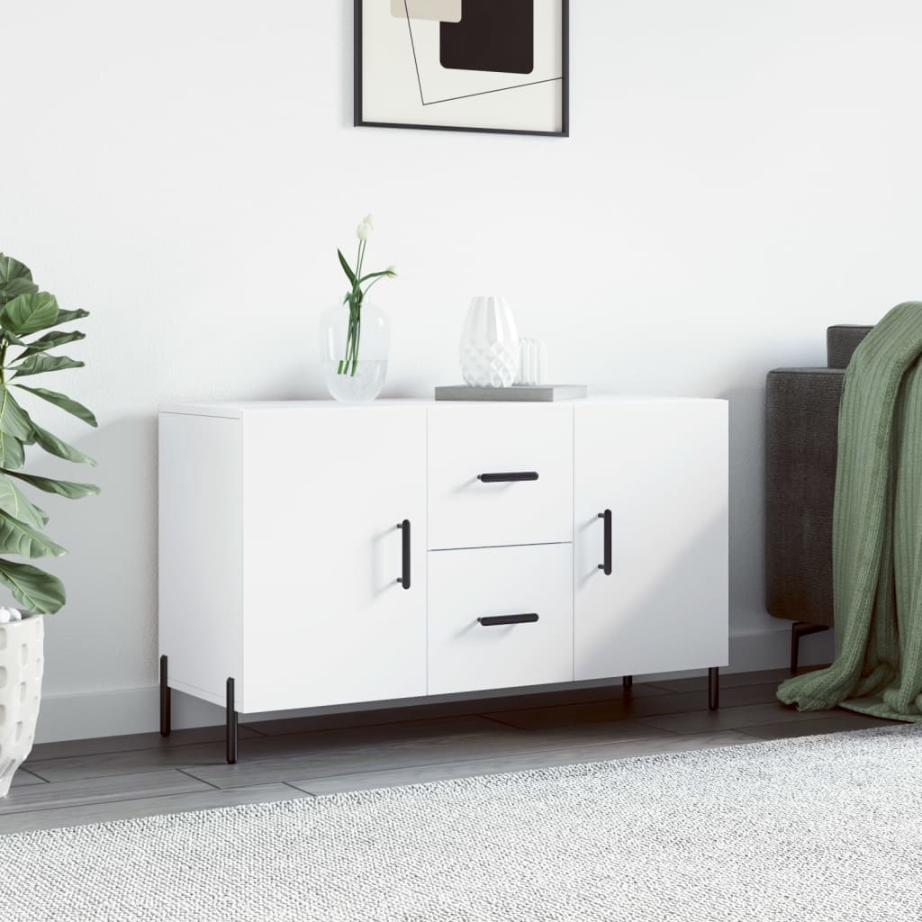 Buffet blanc 100x36x60 cm bois d'ingénierie - XIOS