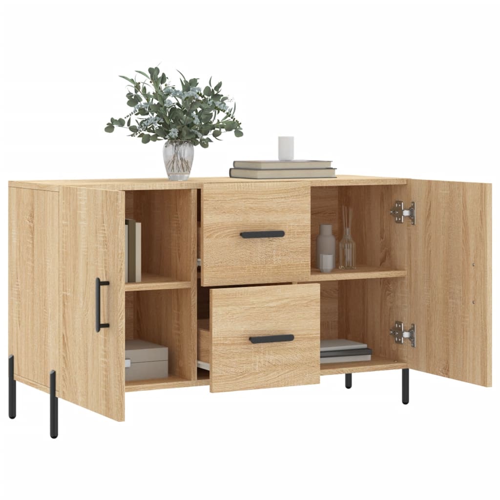 Buffet chêne sonoma 100x36x60 cm bois d'ingénierie - XIOS