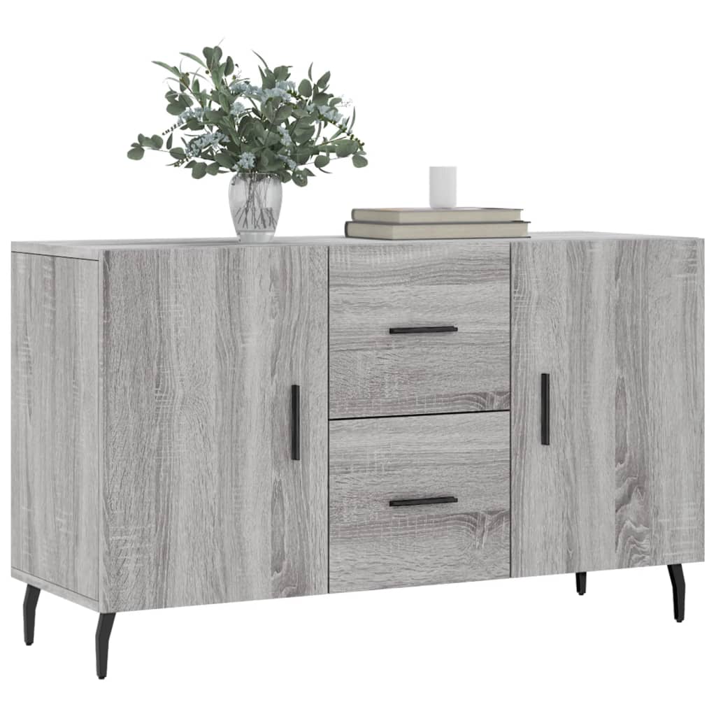 Buffet sonoma gris 100x36x60 cm bois d'ingénierie - XIOS