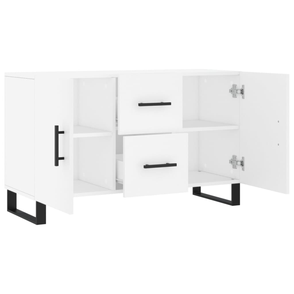 Buffet blanc 100x36x60 cm bois d'ingénierie - XIOS