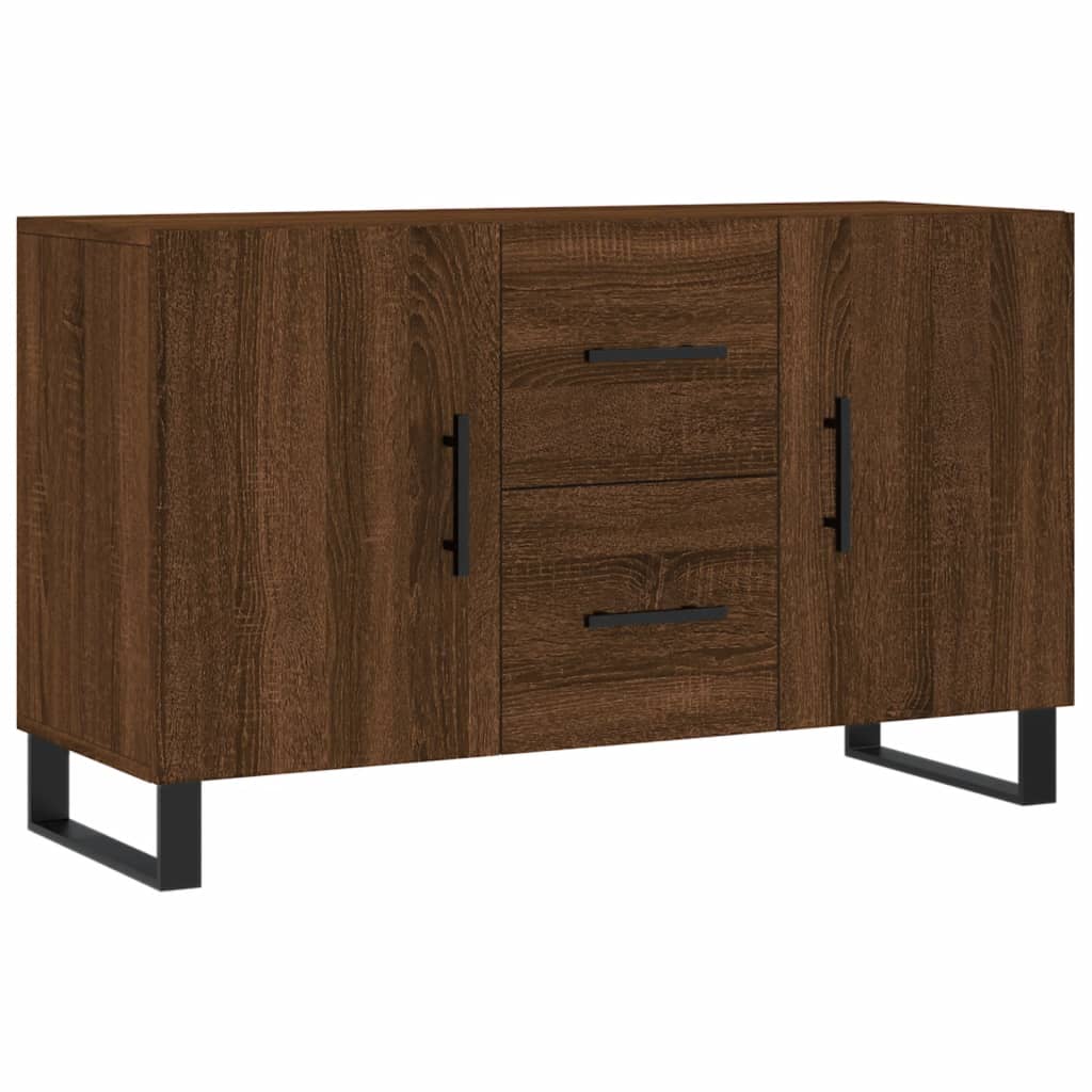 Buffet chêne marron 100x36x60 cm bois d'ingénierie - XIOS