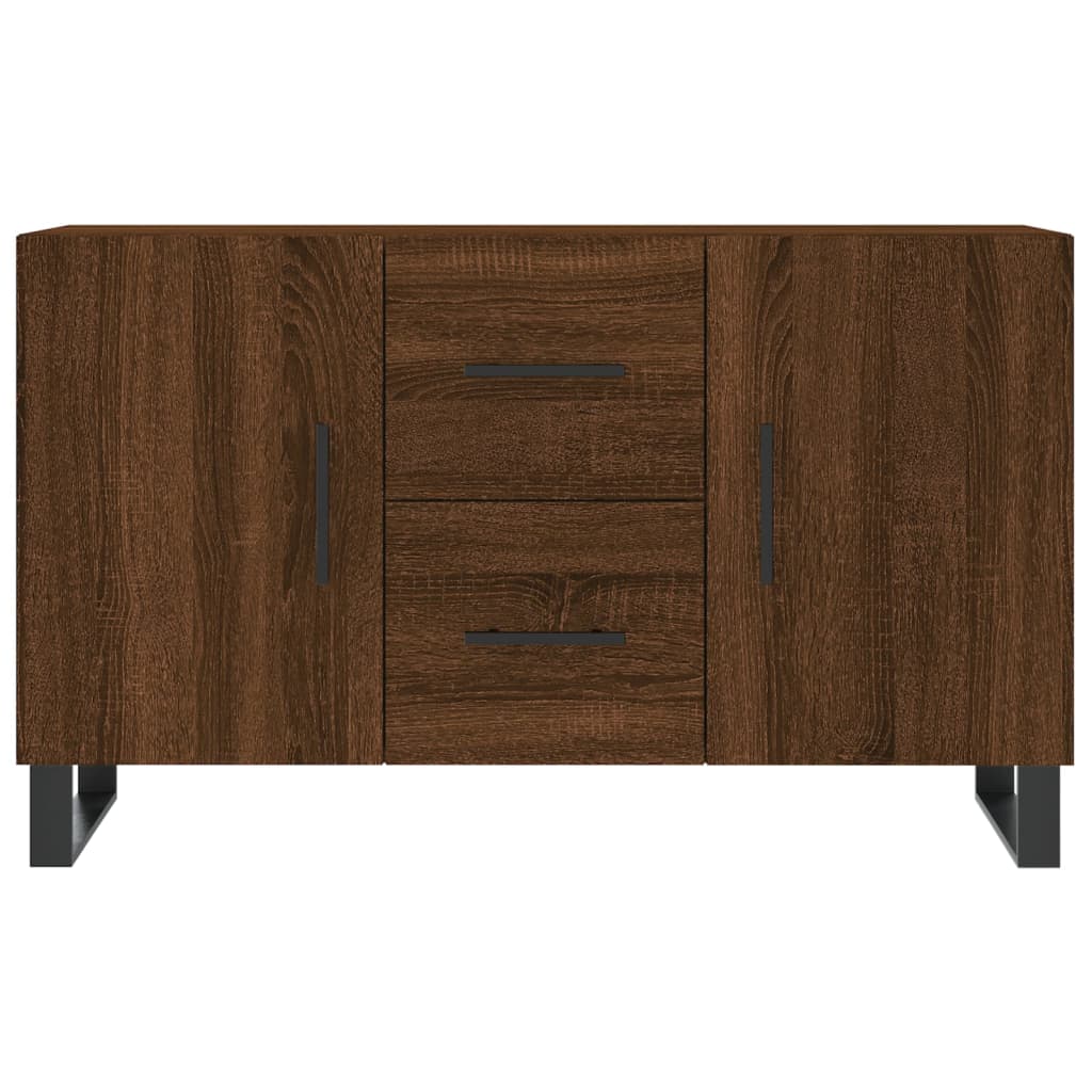 Buffet chêne marron 100x36x60 cm bois d'ingénierie - XIOS