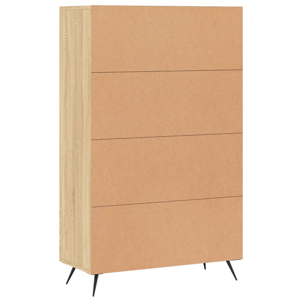 Buffet haut chêne sonoma 69,5x31x115 cm bois d'ingénierie - XIOS