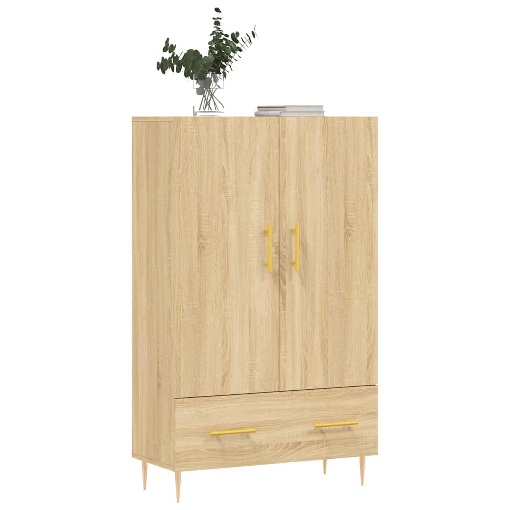 Buffet haut chêne sonoma 69,5x31x115 cm bois d'ingénierie Buffets & bahuts vidaXL