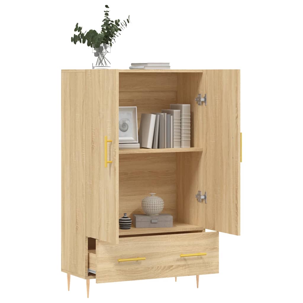 Buffet haut chêne sonoma 69,5x31x115 cm bois d'ingénierie Buffets & bahuts vidaXL
