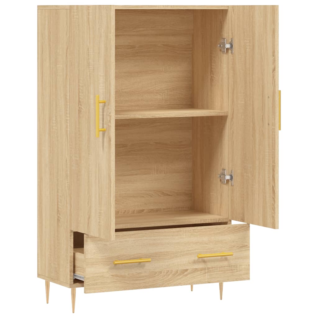 Buffet haut chêne sonoma 69,5x31x115 cm bois d'ingénierie Buffets & bahuts vidaXL