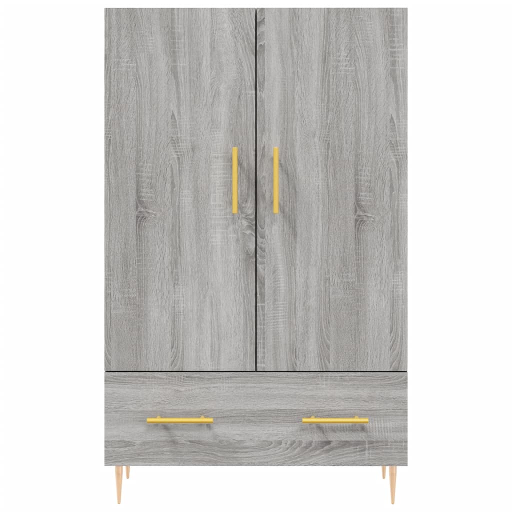 Buffet haut sonoma gris 69,5x31x115 cm bois d'ingénierie - XIOS