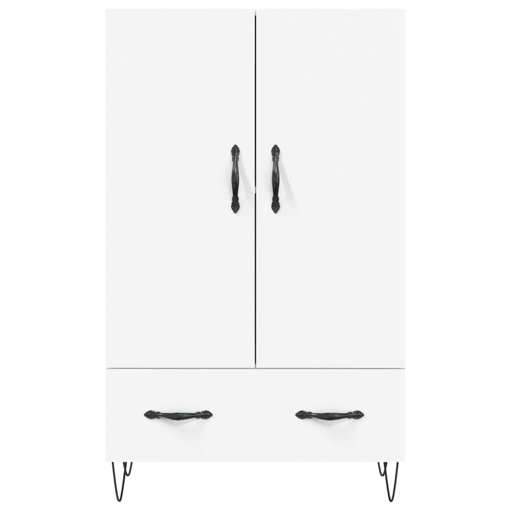 Buffet haut blanc 69,5x31x115 cm bois d'ingénierie - XIOS