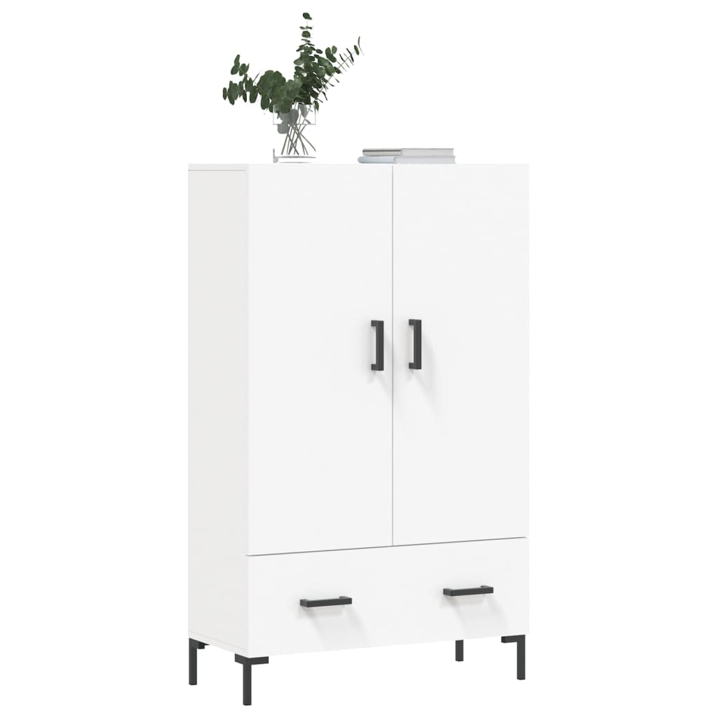 Buffet haut blanc 69,5x31x115 cm bois d'ingénierie - XIOS
