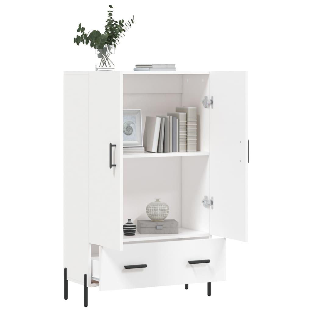 Buffet haut blanc 69,5x31x115 cm bois d'ingénierie - XIOS
