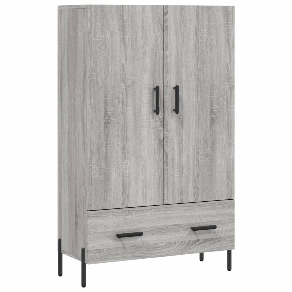 Buffet haut sonoma gris 69,5x31x115 cm bois d'ingénierie - XIOS