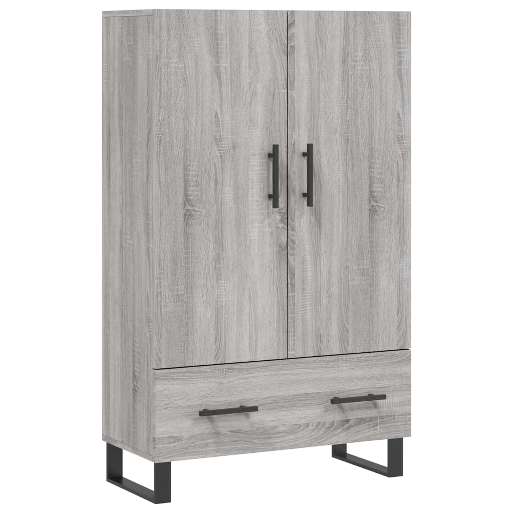 Buffet haut sonoma gris 69,5x31x115 cm bois d'ingénierie - XIOS