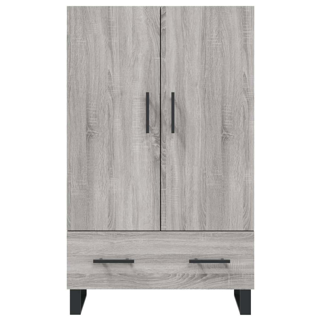 Buffet haut sonoma gris 69,5x31x115 cm bois d'ingénierie - XIOS