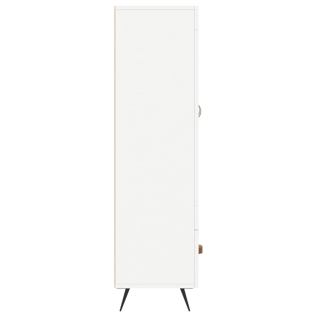 Buffet haut blanc 69,5x31x115 cm bois d'ingénierie - XIOS