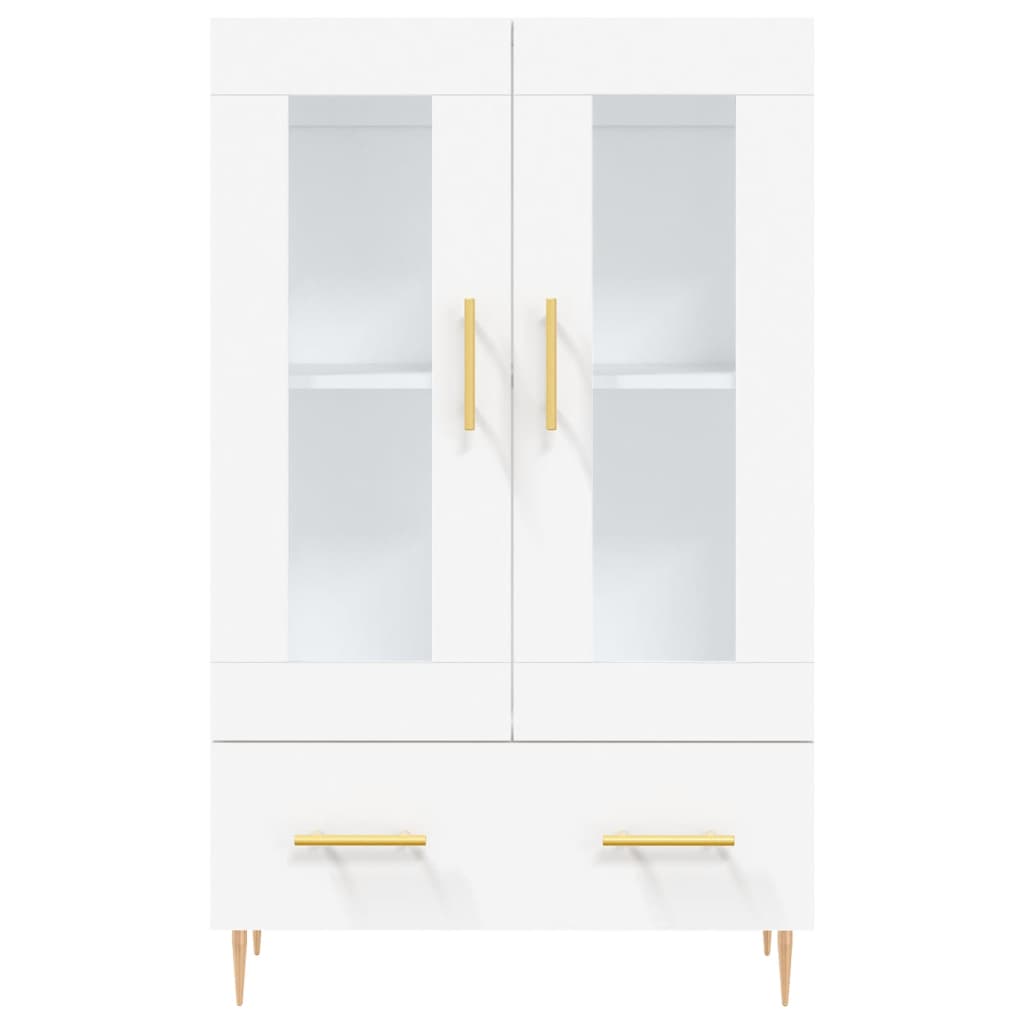 Buffet haut blanc 69,5x31x115 cm bois d'ingénierie - XIOS