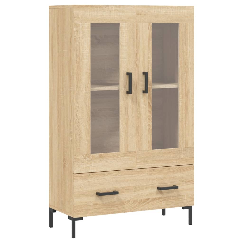 Buffet haut chêne sonoma 69,5x31x115 cm bois d'ingénierie - XIOS