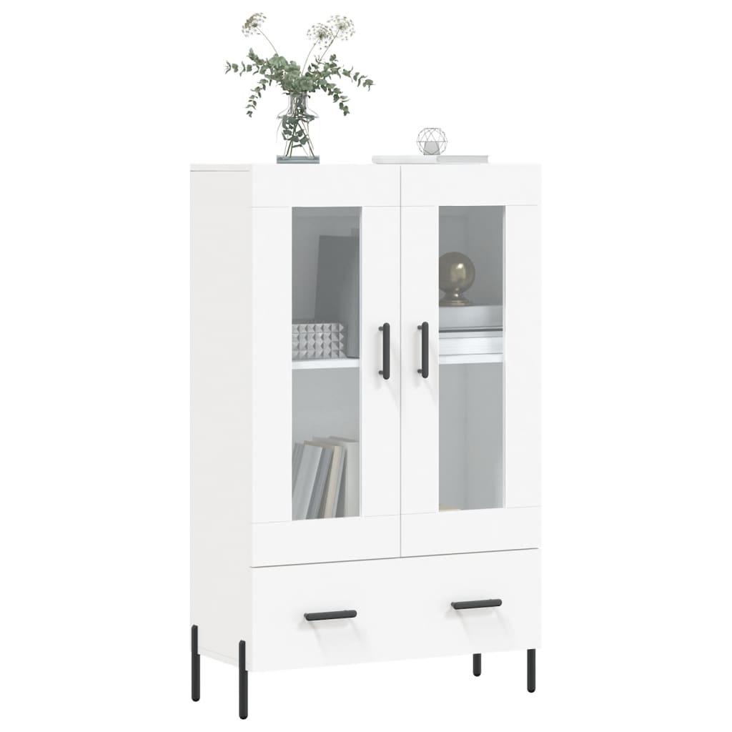 Buffet haut blanc 69,5x31x115 cm bois d'ingénierie - XIOS