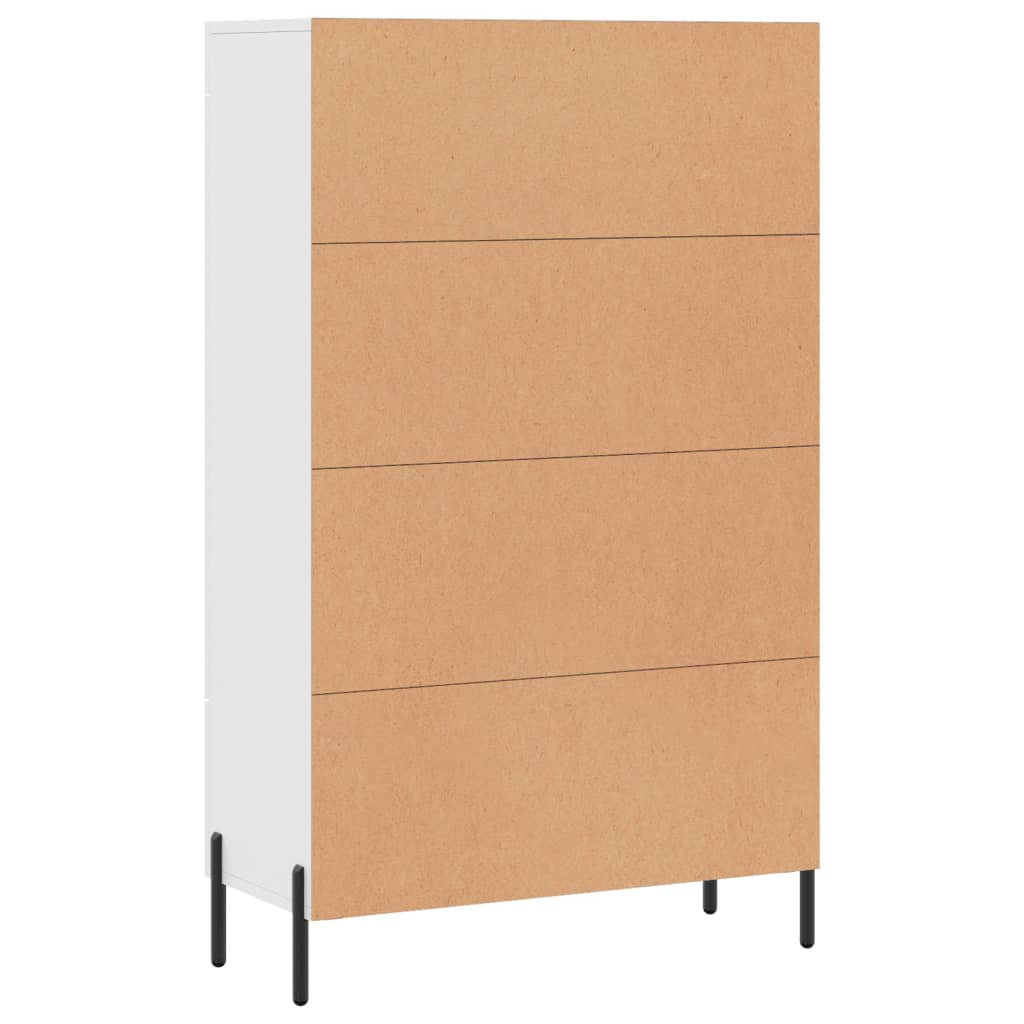 Buffet haut blanc 69,5x31x115 cm bois d'ingénierie - XIOS
