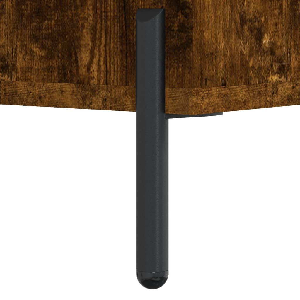 Buffet haut chêne fumé 69,5x31x115 cm bois d'ingénierie - XIOS