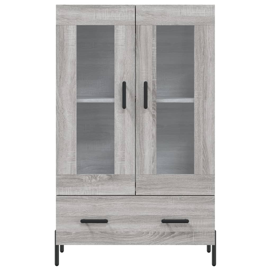 Buffet haut sonoma gris 69,5x31x115 cm bois d'ingénierie - XIOS