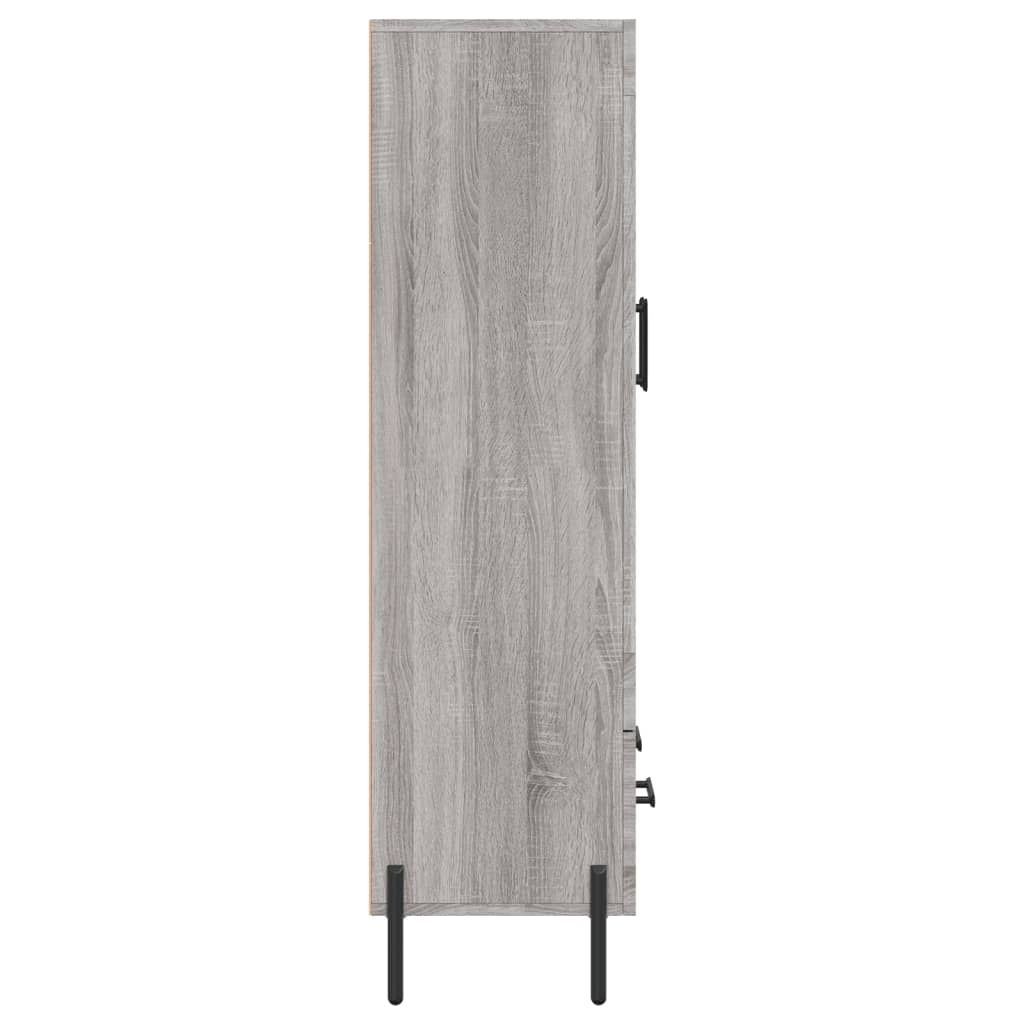 Buffet haut sonoma gris 69,5x31x115 cm bois d'ingénierie - XIOS