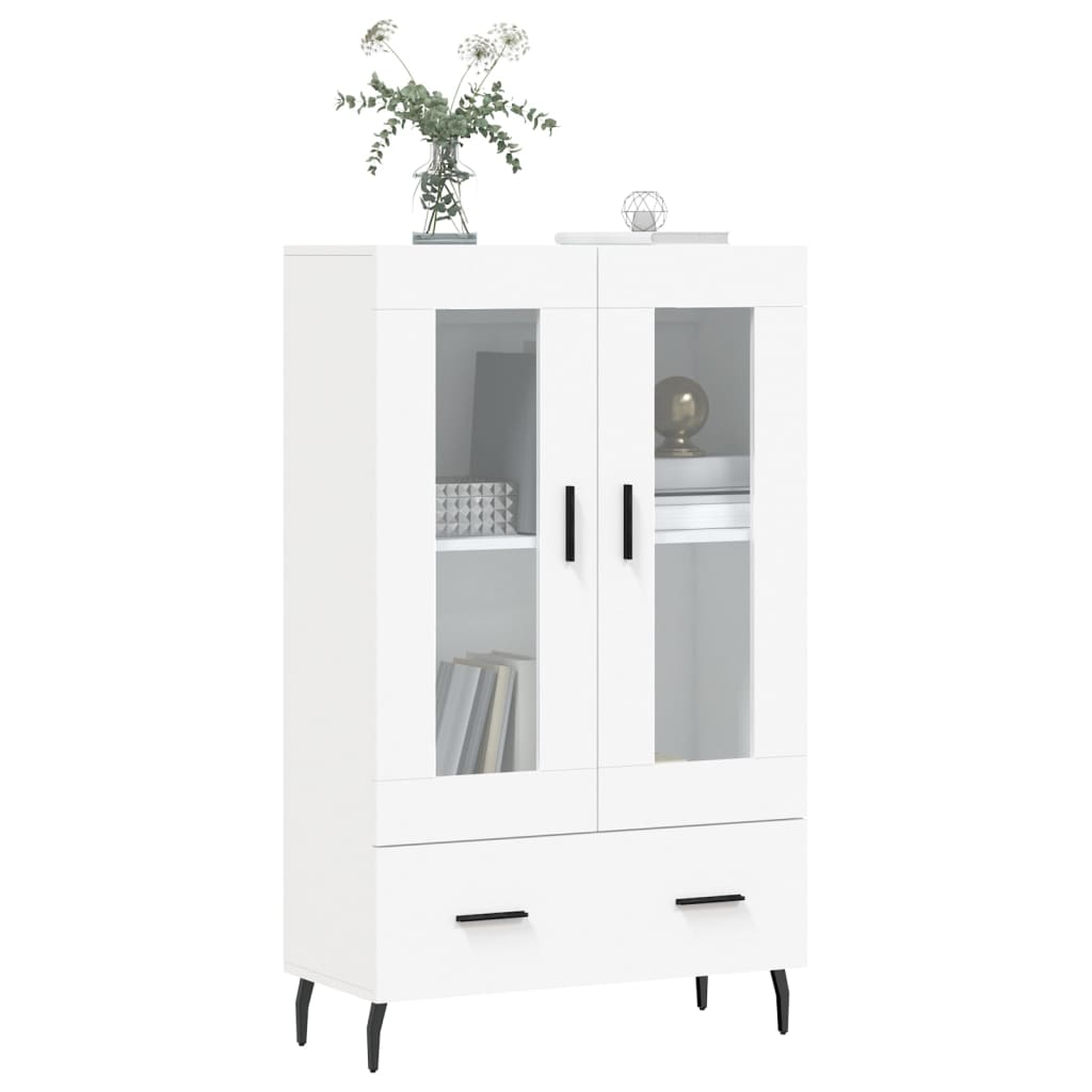 Buffet haut blanc 69,5x31x115 cm bois d'ingénierie - XIOS