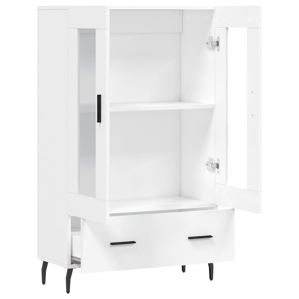 Buffet haut blanc 69,5x31x115 cm bois d'ingénierie - XIOS