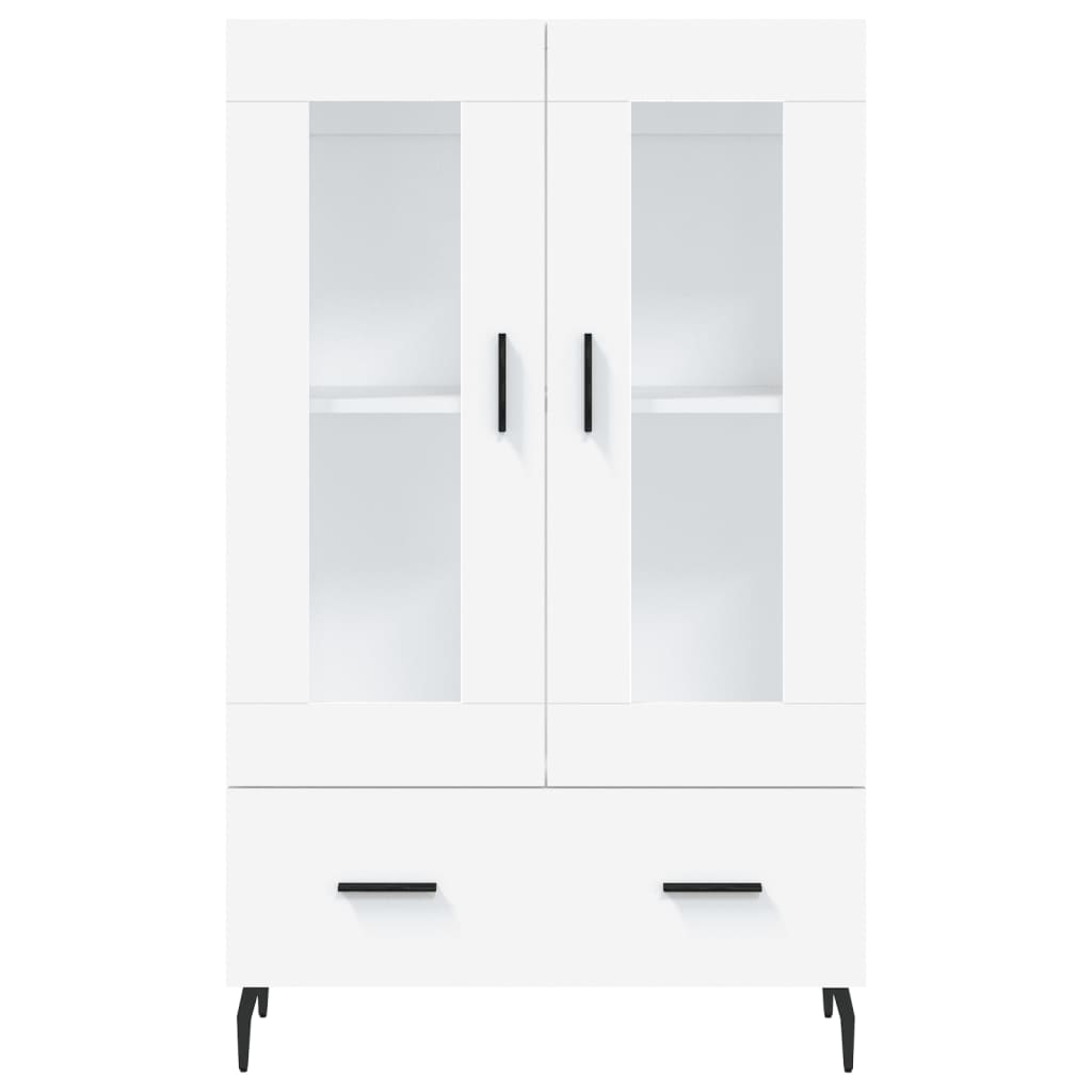 Buffet haut blanc 69,5x31x115 cm bois d'ingénierie - XIOS