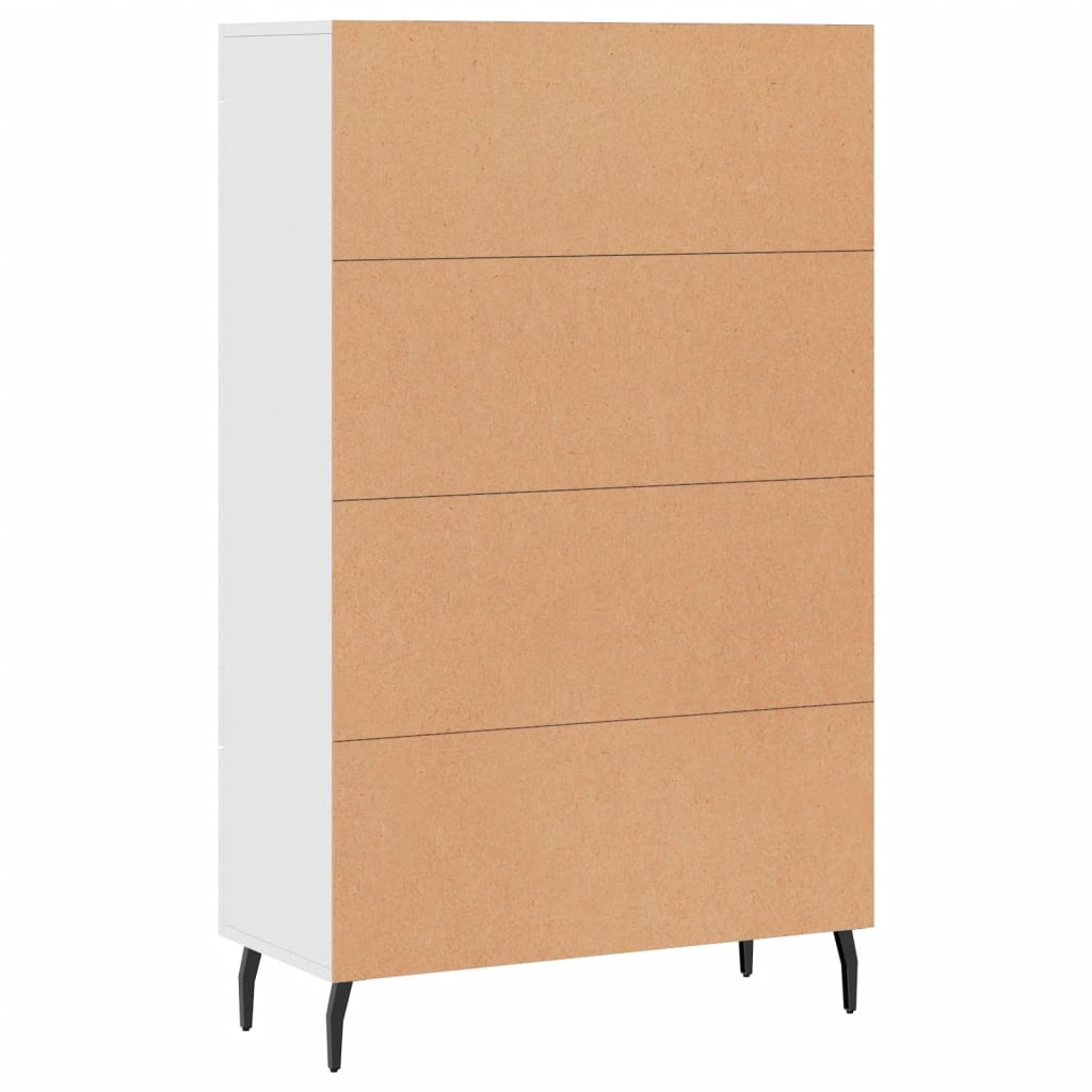 Buffet haut blanc 69,5x31x115 cm bois d'ingénierie - XIOS