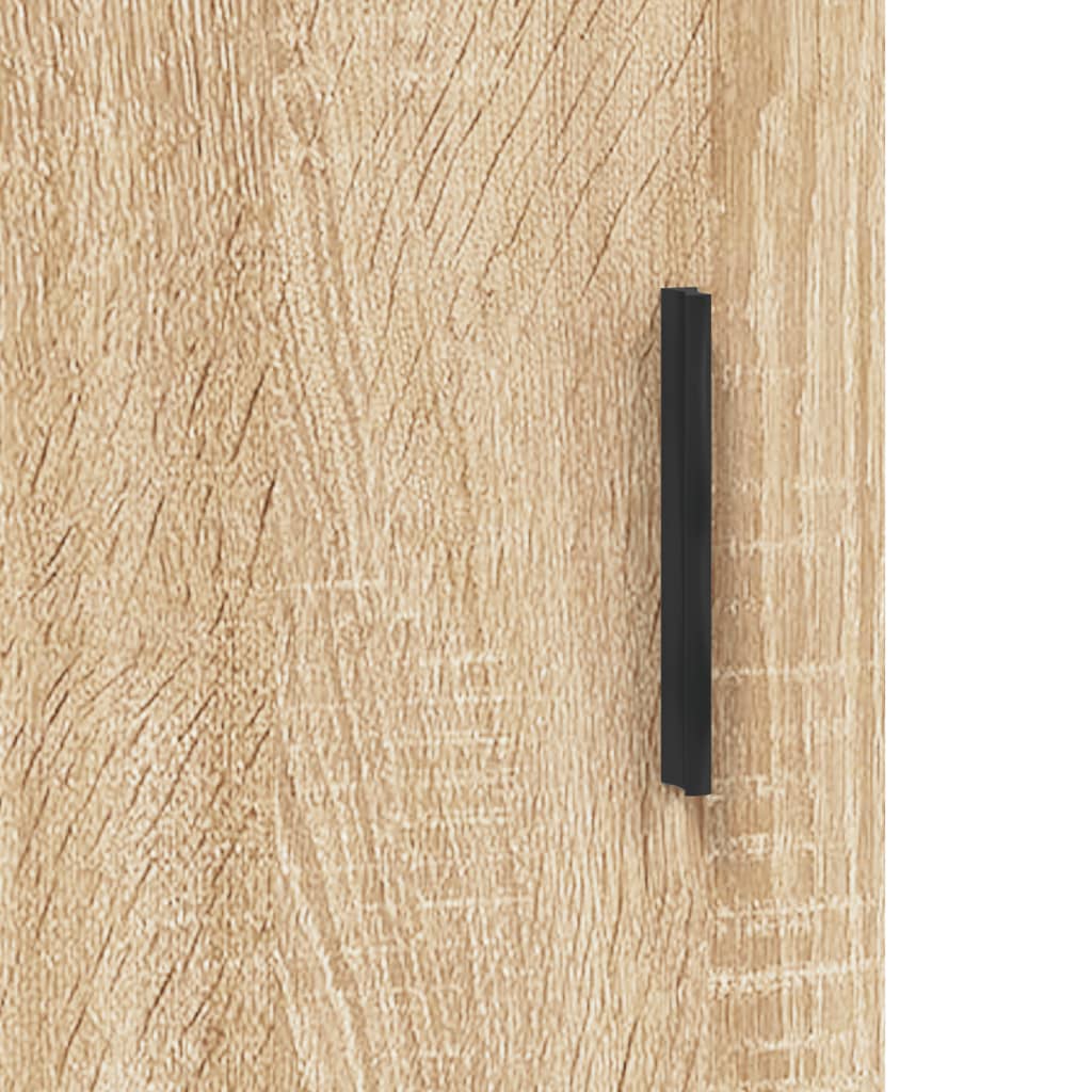 Buffet haut chêne sonoma 69,5x31x115 cm bois d'ingénierie - XIOS