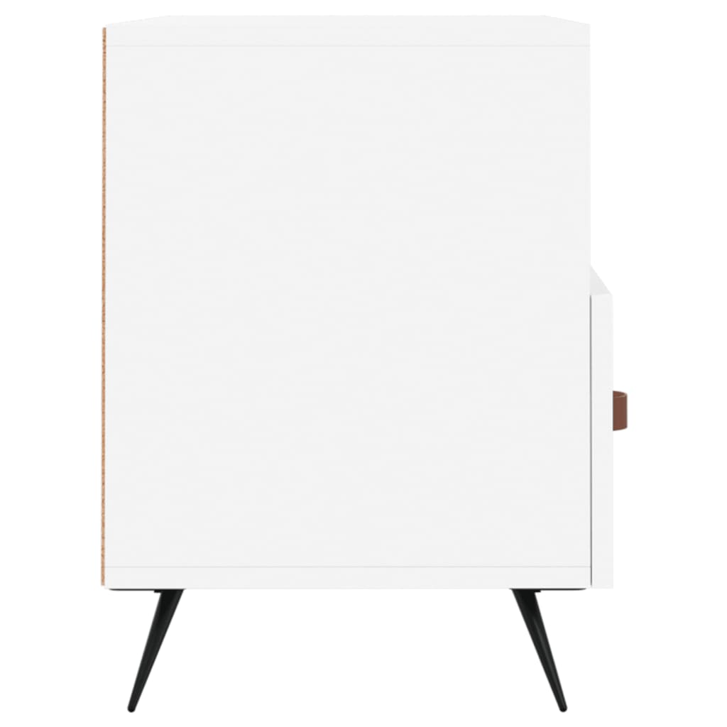 Meuble TV Blanc 80x36x50 cm Bois d'ingénierie - XIOS