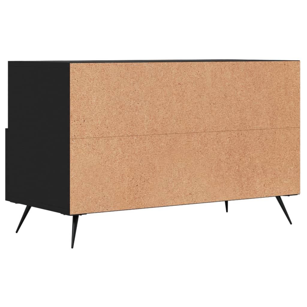 Meuble TV Noir 80x36x50 cm Bois d'ingénierie Meubles TV vidaXL   
