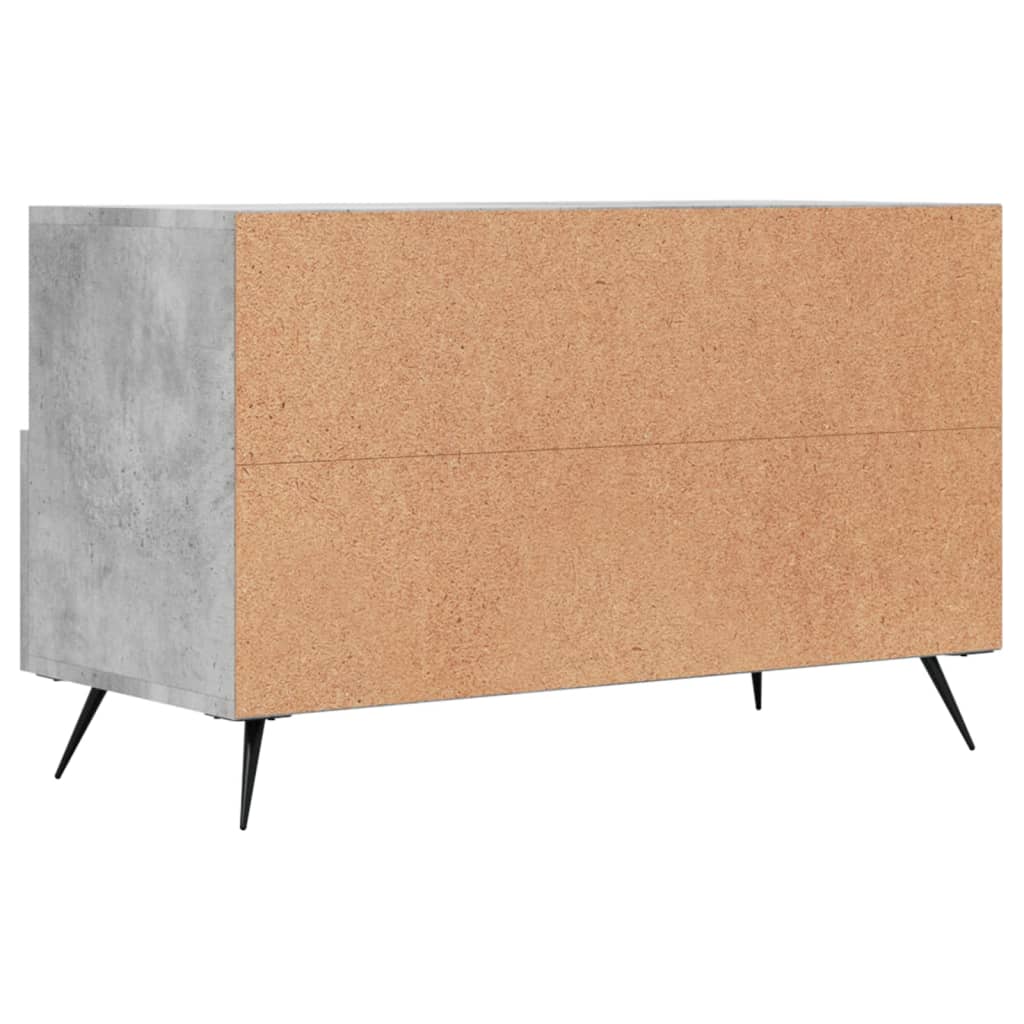 Meuble TV Gris béton 80x36x50 cm Bois d'ingénierie Meubles TV vidaXL   