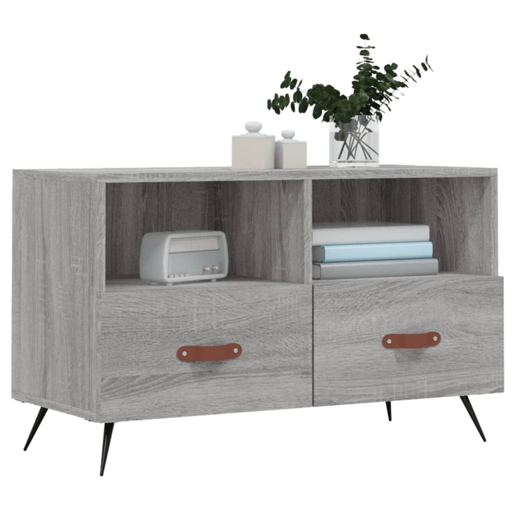 Meuble TV Sonoma gris 80x36x50 cm Bois d'ingénierie Meubles TV vidaXL   