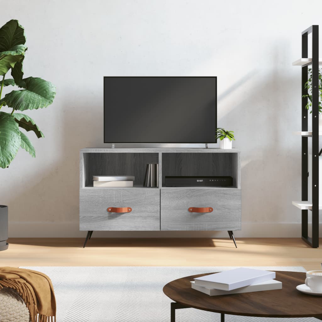 Meuble TV Sonoma gris 80x36x50 cm Bois d'ingénierie Meubles TV vidaXL   